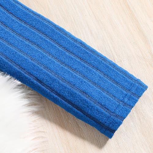 Kids Girls 2 Piece Outfits Solid Knitted Ribbed Long Sleeve Crop Top and Flare Pants Sweatsuits Fall Winter Uniform Set3