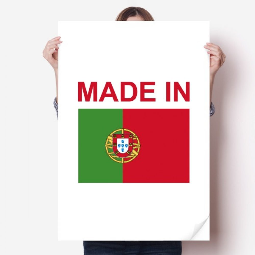 Autocollant de mur Portugal vinyle deco murale multicolore pour chambre 80x55 cm