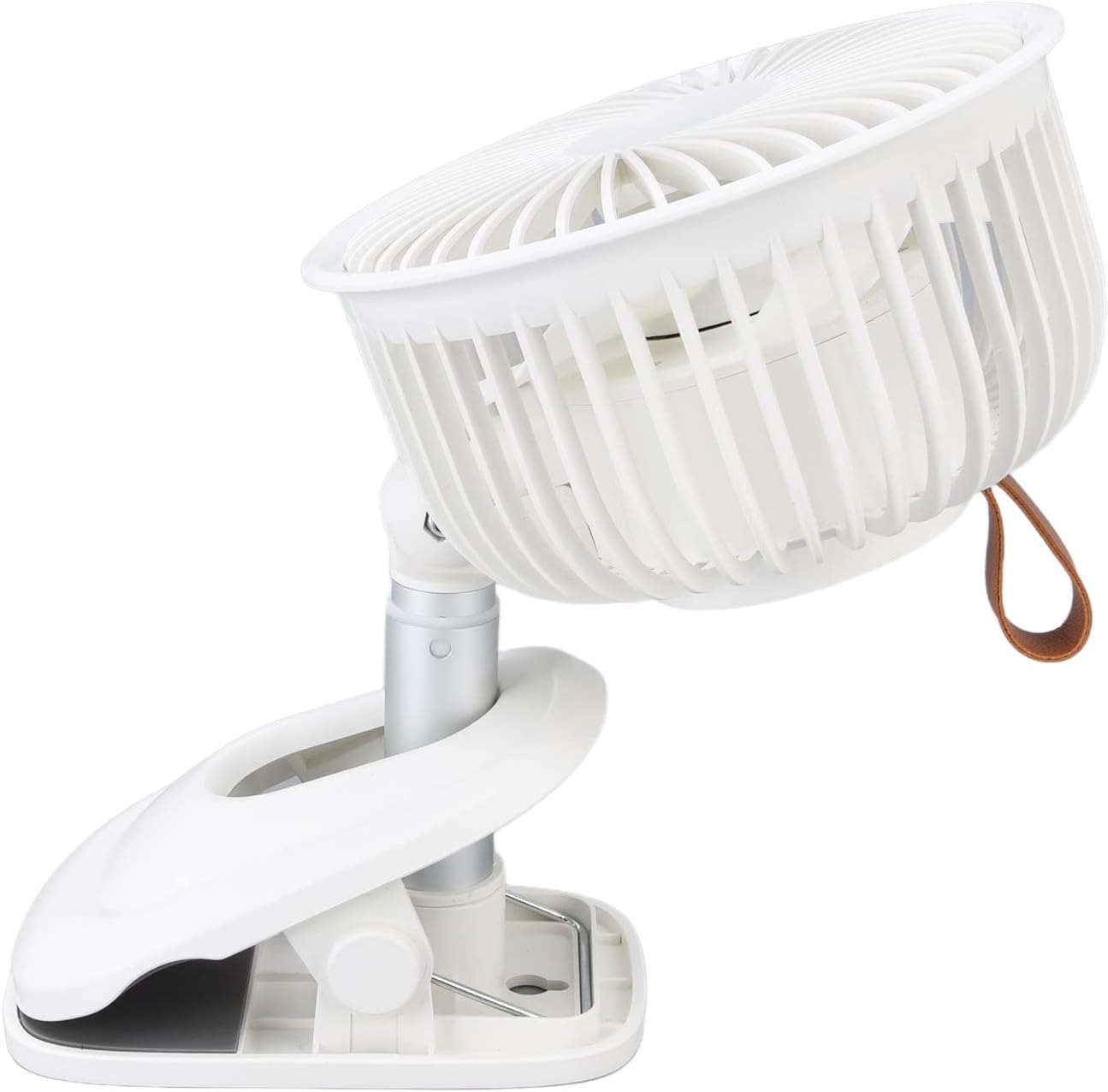 Rongm Pequeño ventilador de escritorio, potente miniventilador de flujo de aire para viajes de dormitorio de oficina