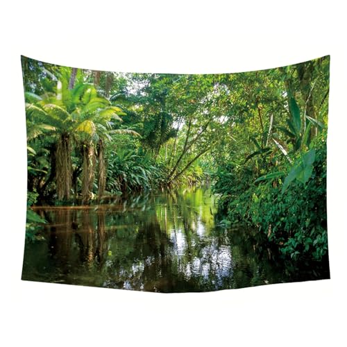Tenture tissu décoration murale paysage forêt imprimé haute définition