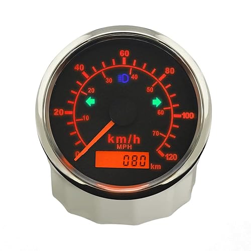 Miniatura 3 de ELING Velocímetro GPS odómetro 74.6mih 70 mph kilometraje ajustable alarma de sobrevelocidad para barco, coche, camión, motocicleta, 3.346in