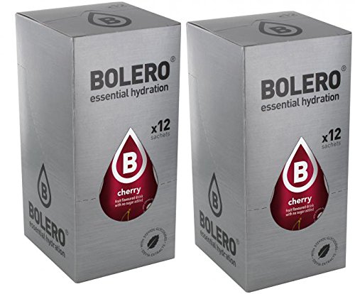 Bolero Drink Bebida Instantánea en Polvo Cereza (paquete de 24) sin azúcar