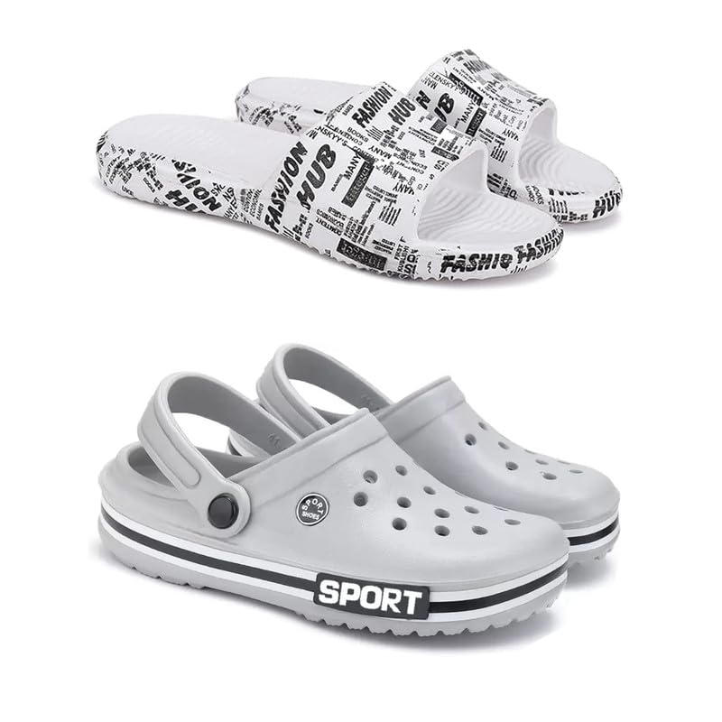drackfoot Lightweight Classic Clogs || Sandals with Slider Adjustable Back Strap for Men-Combo(2)-3104-3014-picture-34