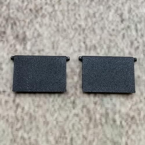 ULEIVA 1 Paar (2 Stck) Ersatz Tastaturfüße Schwarz kompatibel mit Corsair K100 AIR RGB Tastatur Ersatzteil Tastaturständer Füße Keybord