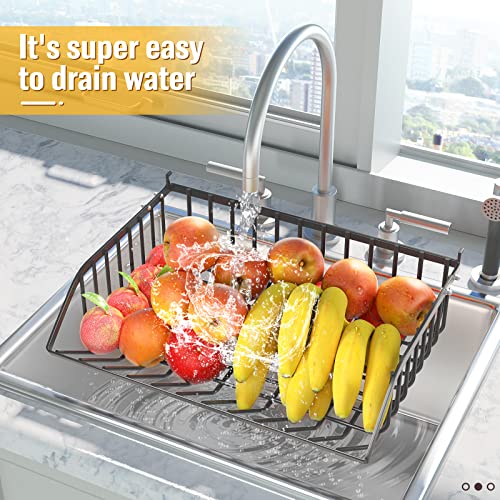 Fruit And Vegetable Bascket, 5 Tier Stackable Metal Wire Basket Cart, Rolling Carts With Lockable Wheels, Multifunctional Utility Cart For Office, Living Room, Kitchen, With Detachable Basket #TOP6