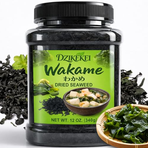 12oz Dried Wakame Seaweed, Natural Sea Vegetable for Soup &amp; Salad