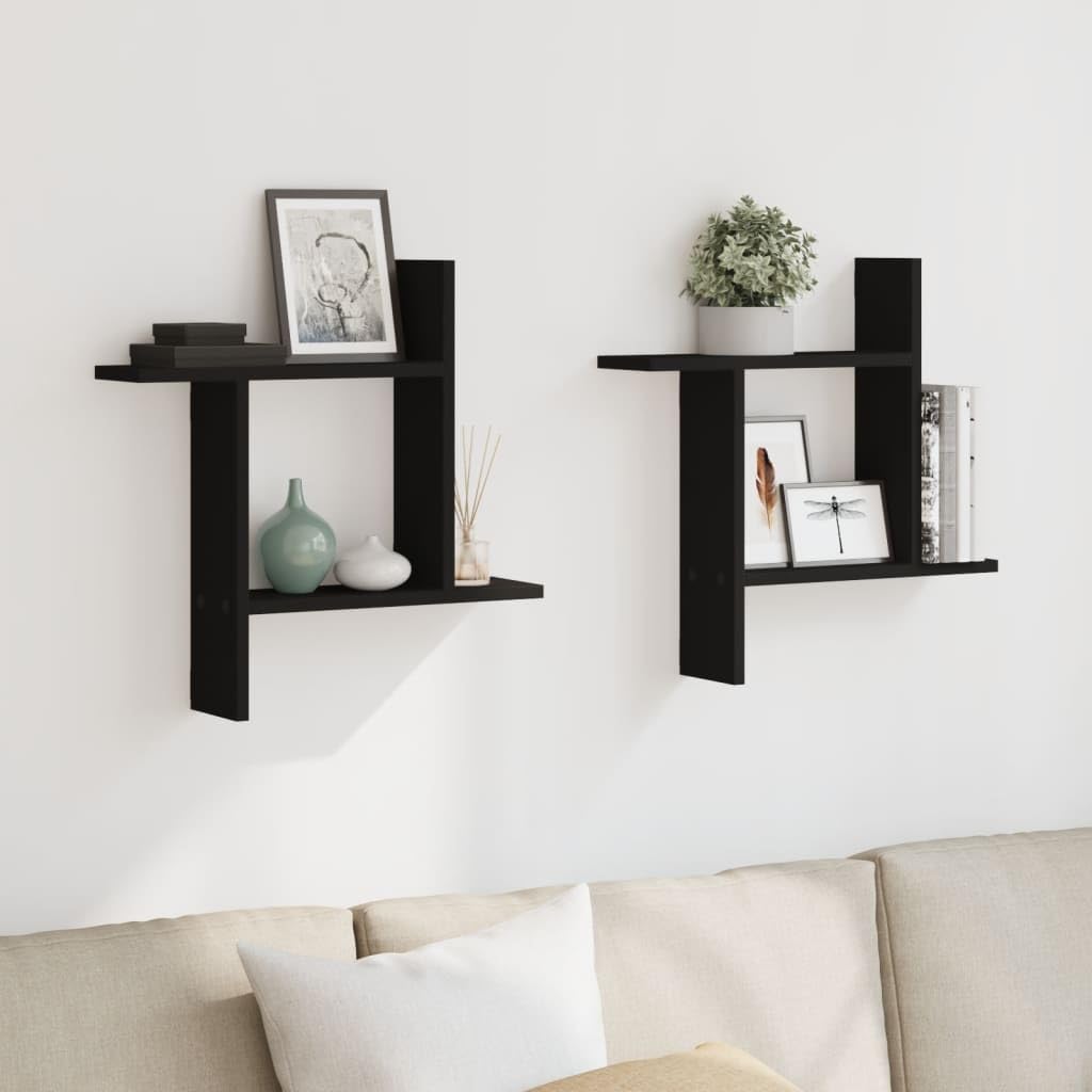 MILUKA Wandplanken met kledingrek, 2 planken in groen, 35 cm, met haken, voor kinderkamer, badkamer, keuken, entree of nachtkastje (groen