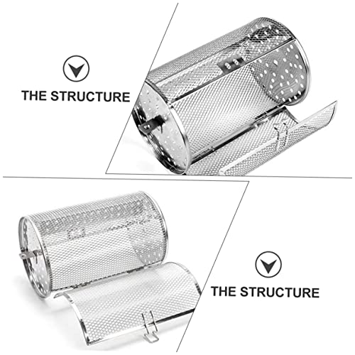 Panier à griller rotatif en acier inoxydable pour éviter les aliments brûlés - 8