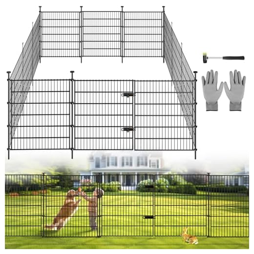 How can i keep dogs off my lawn Rustproof Garden Fence with Lockable Gate