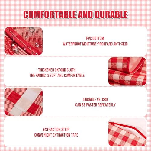 Manta de picnic impermeable extragrande, alfombrilla duradera y cómoda con asa 4