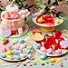JOYIN 28 PCS Valentine’s Day Mochi Squishy Toys Filled Hearts and Gift Cards for Kids Valentine Classroom Exchange Party Favors, Kawaii Stress Relief Toys for School Game Prizes and Carnivals Gift