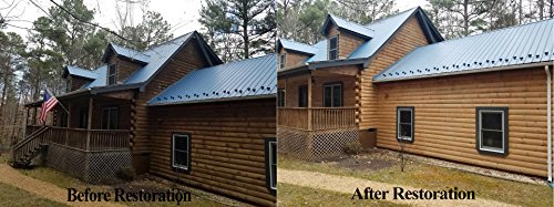 Complete Wood Cleaner & Wood Brightener Kit for Wood Decks, Wood Fences, Wood Siding, and Log Cabins - EFC38 & Citralic Restoration Kit - Woodrich Brand - Covers up to 750 SQ FT - Easy to Use - Thumbnail 5
