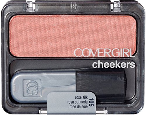 CoverGirl Cheekers Blush, Rose Silk [105], 0.12 oz (Pack of 2)