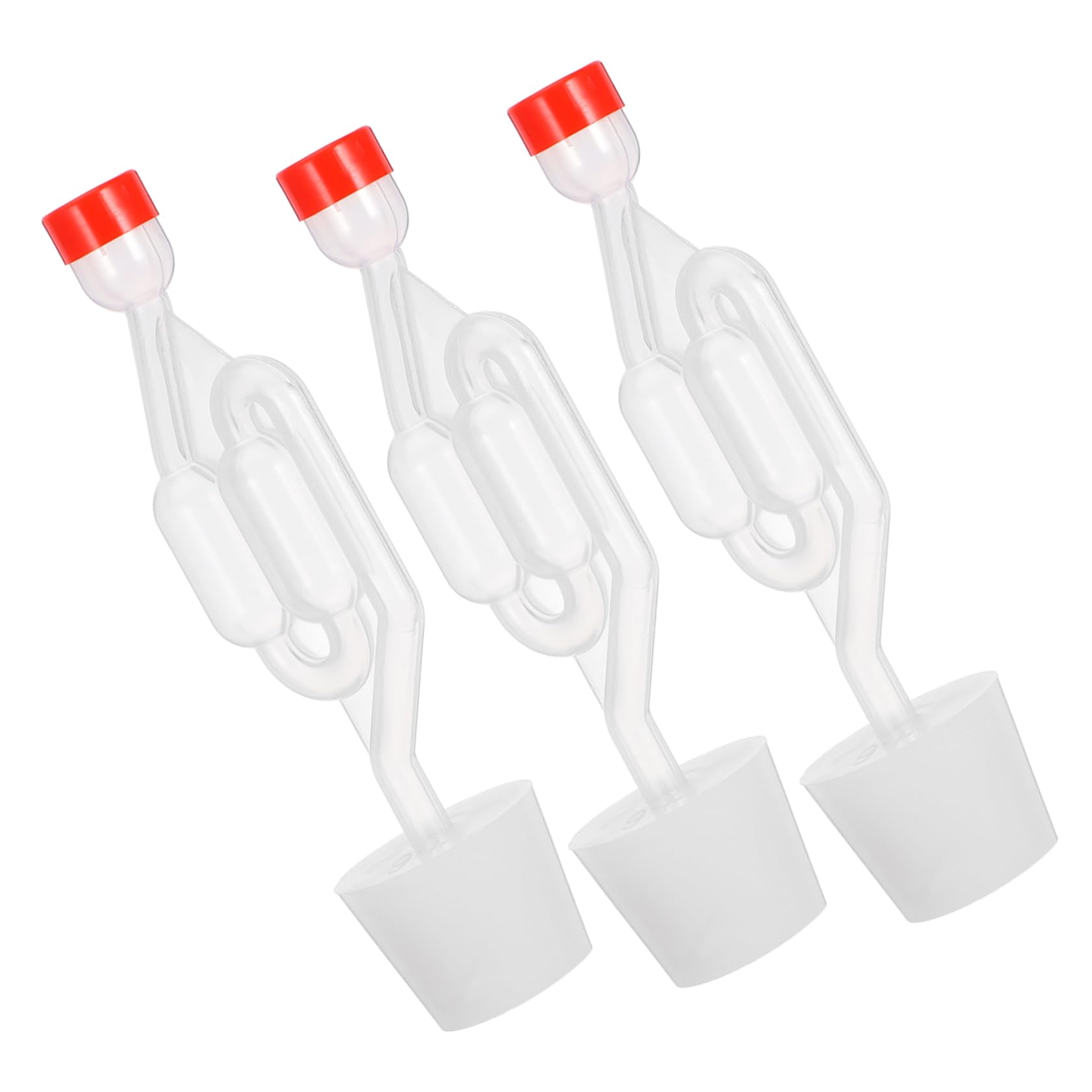 COLLBATH Irlock Beer Wine Tools 3-piece S-shape Set Hydrolocks for Fermenting Home Brewing Kit