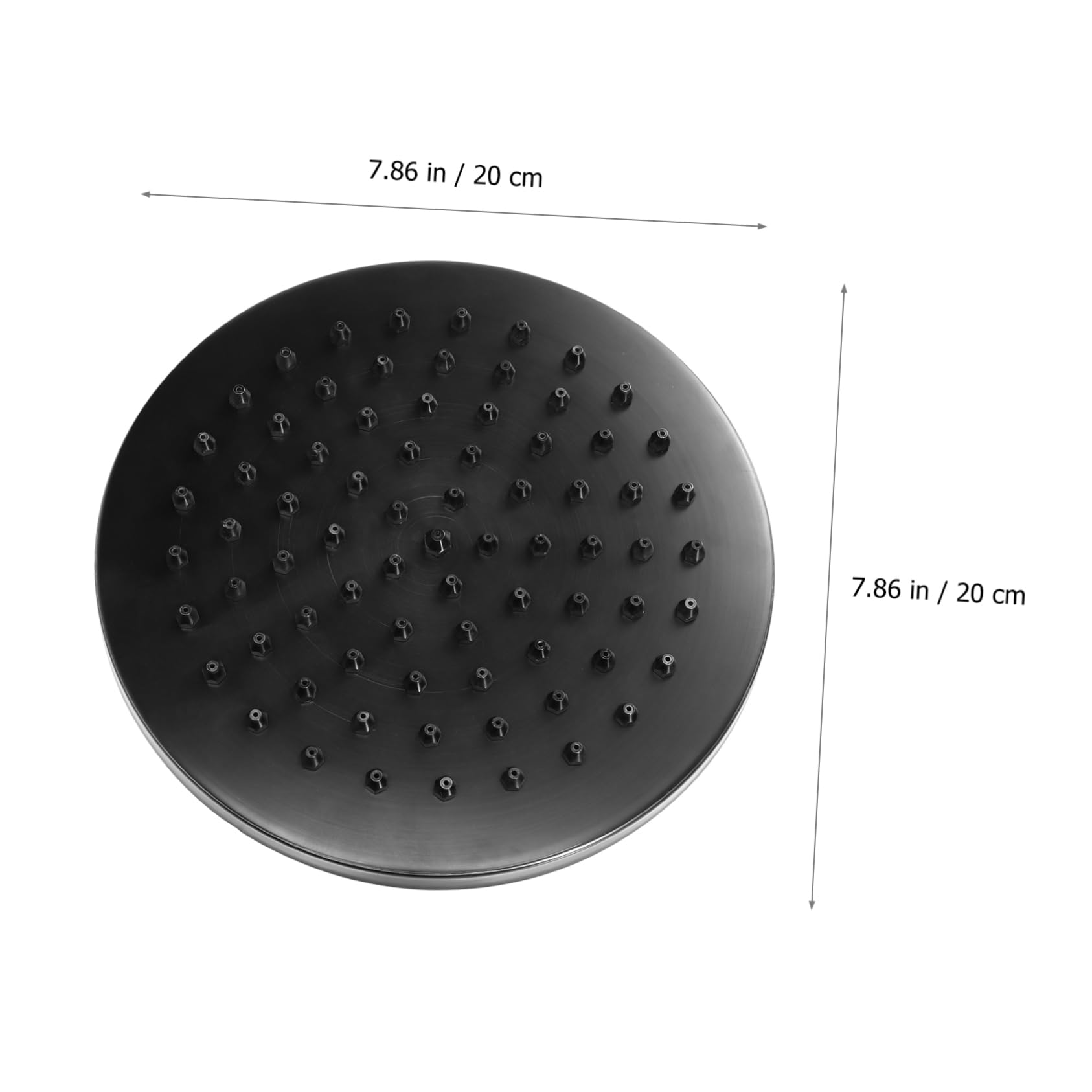 SHINEOFI Boquilla de Ducha Inoxidable Cabezal Rociador de 8 Pulgadas Diseño Moderno de Agua sin Herramientas para Baño Rociador de Ducha de
