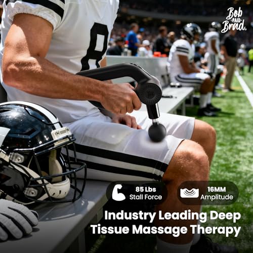Image of BOB AND BRAD D6 Pro Max+ Massage Gun with Heat and Cold, Powerful Deep Tissue Percussion Massager with 16mm Amplitude, Professional Muscle Massager Gun for Athletes, Quiet Electric Handheld Massager