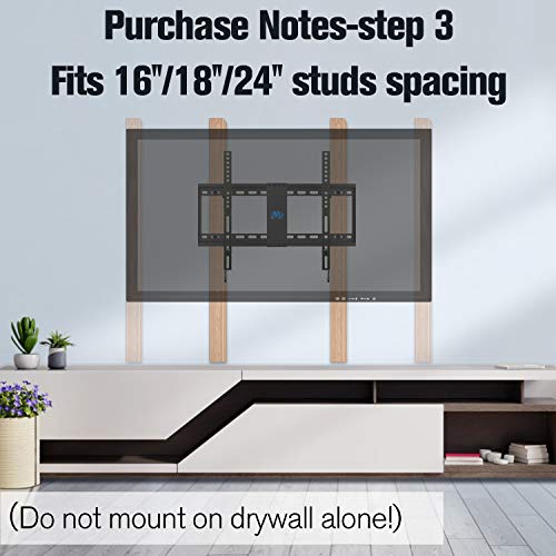Mounting Dream Tv Wall Mount For Most 37-70 Inch Flat Screen Tv Tilting, Low Profile Space Saving Wall Mount For 16",18",24" Stud, Ul Listed Tv Mount Bracket For Max Vesa 600 X 400, 132Lbs Md2868-Lk #TOP5