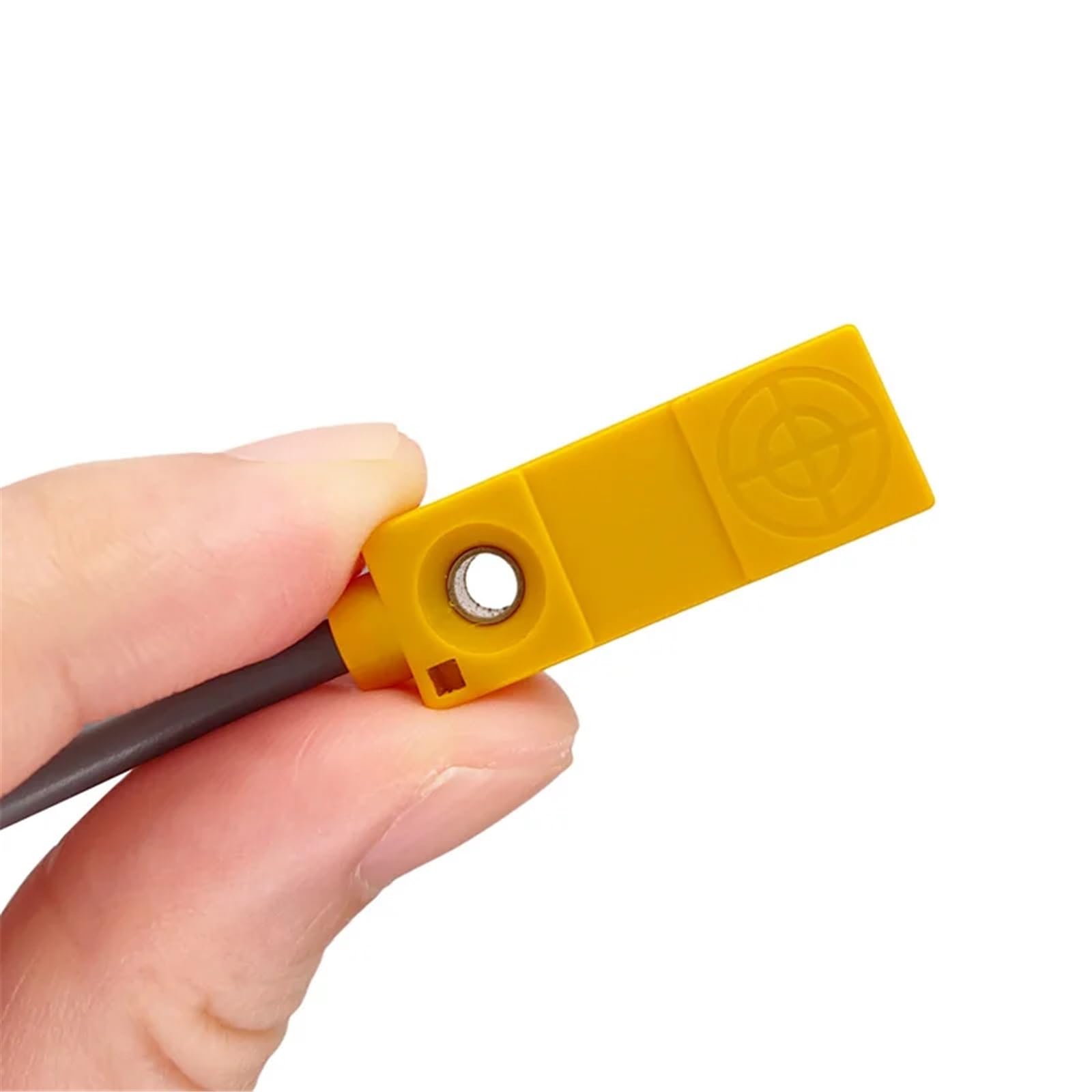1 sensor de proximidad cuadrado, interruptor magnético, imán inducción NPN PNP, normalmente abierto, distancia detección 25 mm(Hall Npn No)