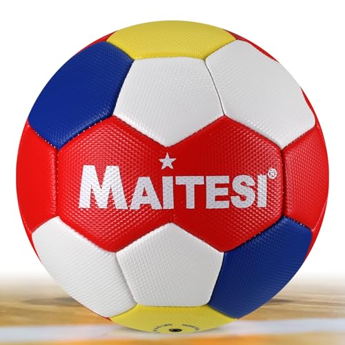 pwavum Balón de balonmano tamaño 2 para interior y exterior, pelota de entrenamiento y balonmano, para niños para regalo para el día del niño, regalos de ejercicio, balonmano de entrenamiento para