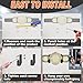 Corztg 4Pcs Wrestling Championship Belt Wall Mount Display Case, Premium Horizontal Belt Hanger for Adults & Kids, Durable & Easy to Install Title Belts Organizer Holder for Wall
