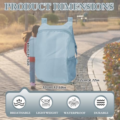 Mochila de senderismo plegable ultraligera 15L gris miniatura 2