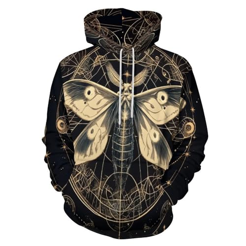 Pull à manches longues imprimé papillon 3D et sweat tendance Harajuku unisexe