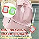 Mini-Zeichenbrett,2 Stück Mini Maltafel mit Schlüsselanhänger,Rucksack-Schlüsselanhänger,Doodle Board,Schreibblock für Bildung,Lernen,Reisen,Partyzubehör,Party Mitgebsel,Geschenktütenfüllung