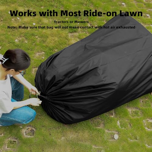 Warmfarm Leaf Collector Bag for Riding Lawn Mowers - Heavy-Duty 420D Oxford Cloth,Extra Thicken Grass Bag for Mower Tractor with Large Breathable Bottom (52*78 inch) - Thumbnail 3