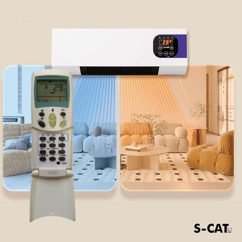 Image of S-CAT Compatible with LG AC Remote Control (No Backlight) Model 9 Suitable for Split /Window 1 1.5 2 Ton AC Remote (Match Old Remote Exactly, Contact Customer Care for Order)