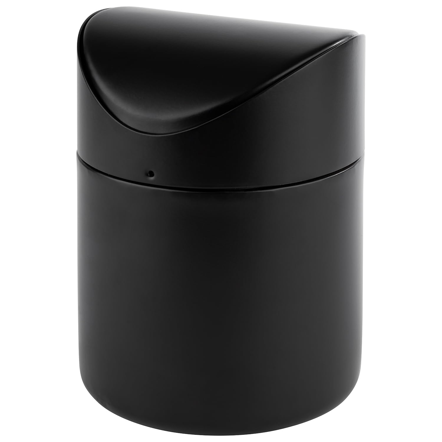 APS 40800 Table Waste Bin Stainless Steel Black Diameter 12 cm Height 17 cm