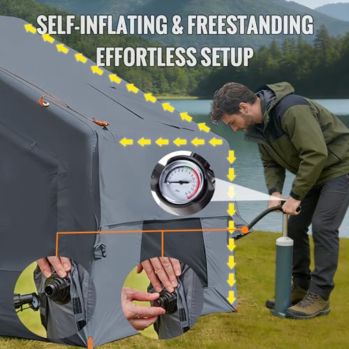 Carpa Inflable para Camping 4 Personas, Fácil Montaje miniatura 6