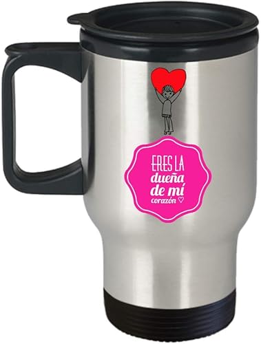 Regalo para Esposa | Taza de Cafe para la jefa de la casa | Perfecto regalo para novia, enamorada y prometido | Vaso con afirmaciones positivas,