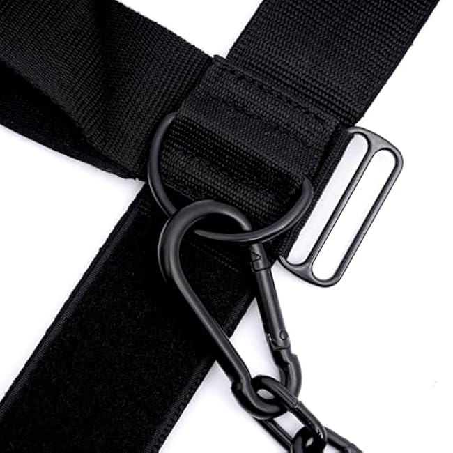 Neck Harness for Increases Neck Core Strength - Neck Exerciser with 30 Heavy Duty Steel Chain for Safely Lifting Weights Up to 280 lbs Green