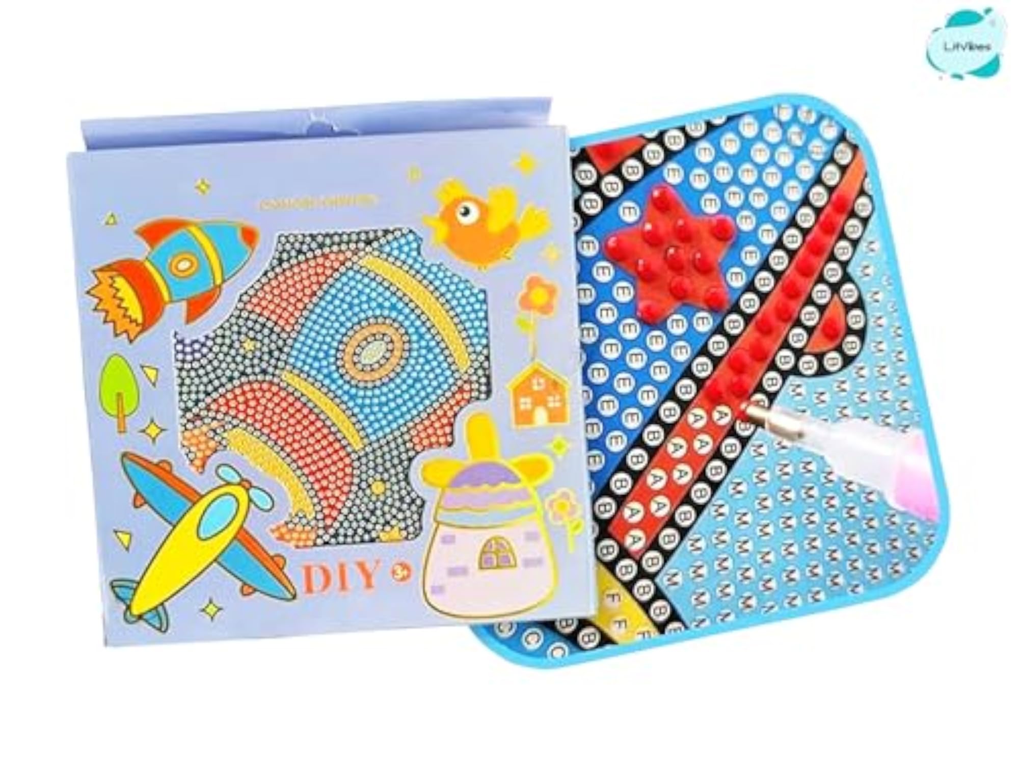 DIY Diamond Painting Kit with Frame for Kids & Adults