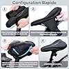 auvstar Vélo Selle Housse,Housse de Siège de Vélo en Gel,Silicone Coussin de Selle pour Vélo,Fait de Silicone et Éponge,Respirant,pour VTT de Montagne,Vélo de Route,pour Hommes et Femmes (Noir) #4