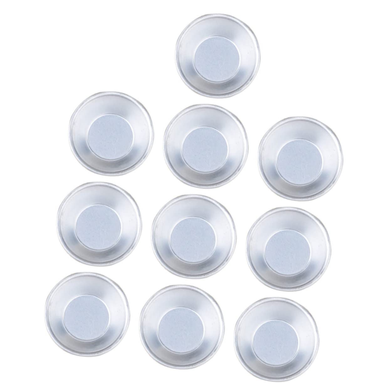 BESTYASH Egg Tart Moulds Set of 10 Non-stick Tart Pans Quick Heat Conductivity for Even Baking for Bakers
