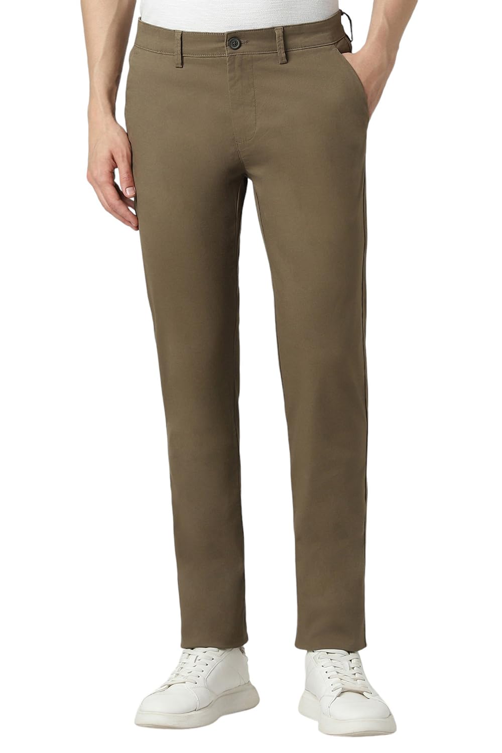 peter england Men Mid Rise Regular Fit Casual Pants-picture-27