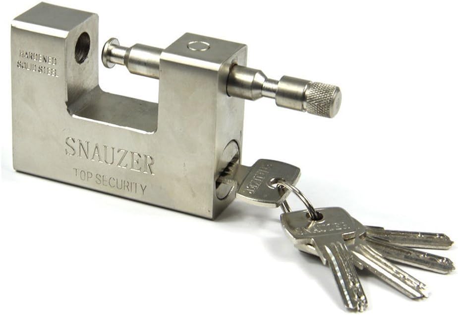 5 Keys 1.1 KG Super Heavy Duty Rectangular 20' 40' Container Garage Shed Shutter Chain Padlock 94mm Heavy Duty High Security