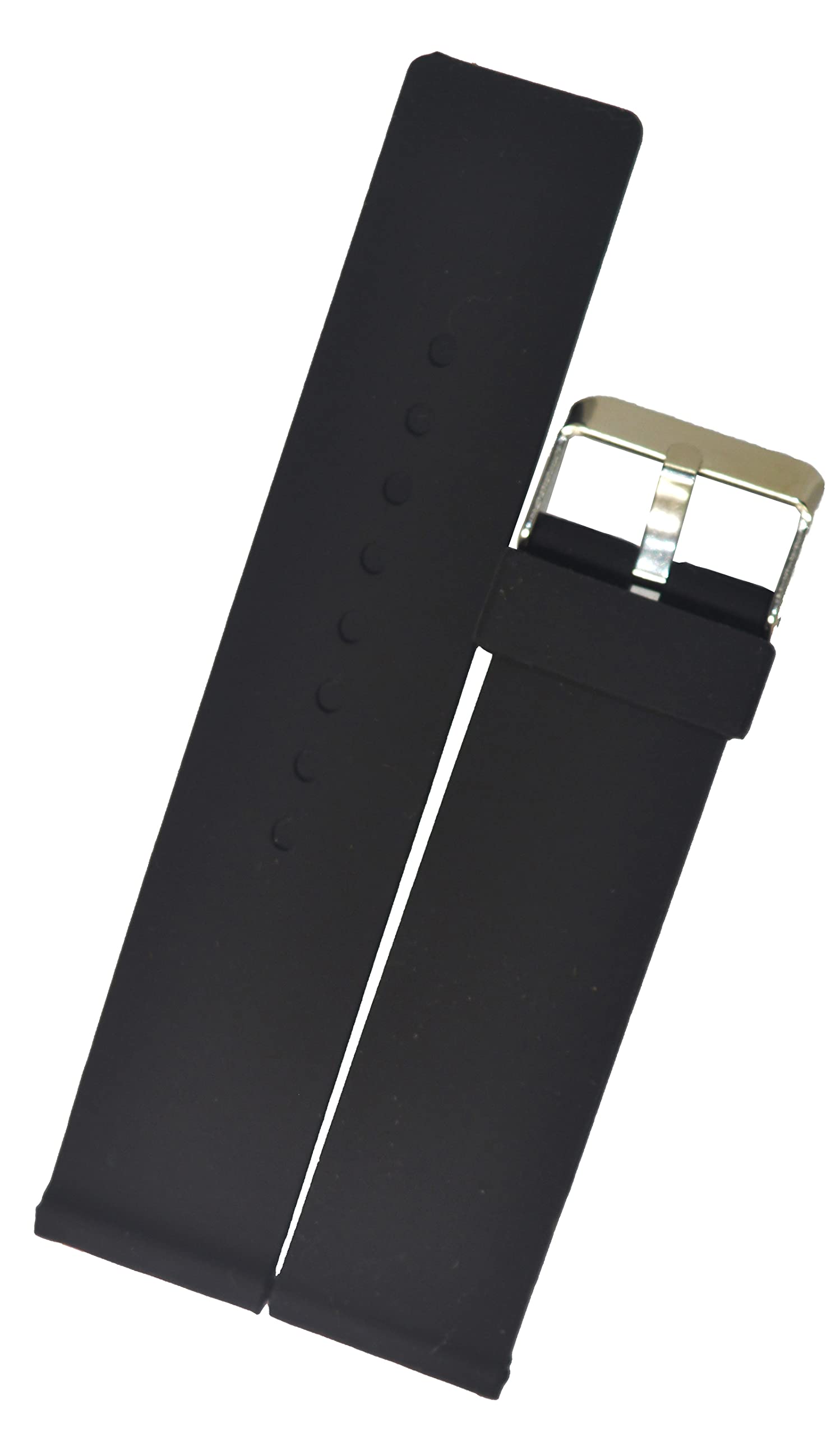 SURU® 22mm Plain Square Tip with Rounded Angles Silicone Watch Strap/Band for Men Women (Colour - Black/Width Size -22mm) T210 (B095K1VVKN) Amazon Price History, Amazon Price Tracker