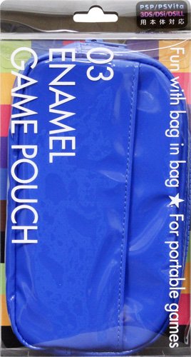 03 enamel game pouch Blue