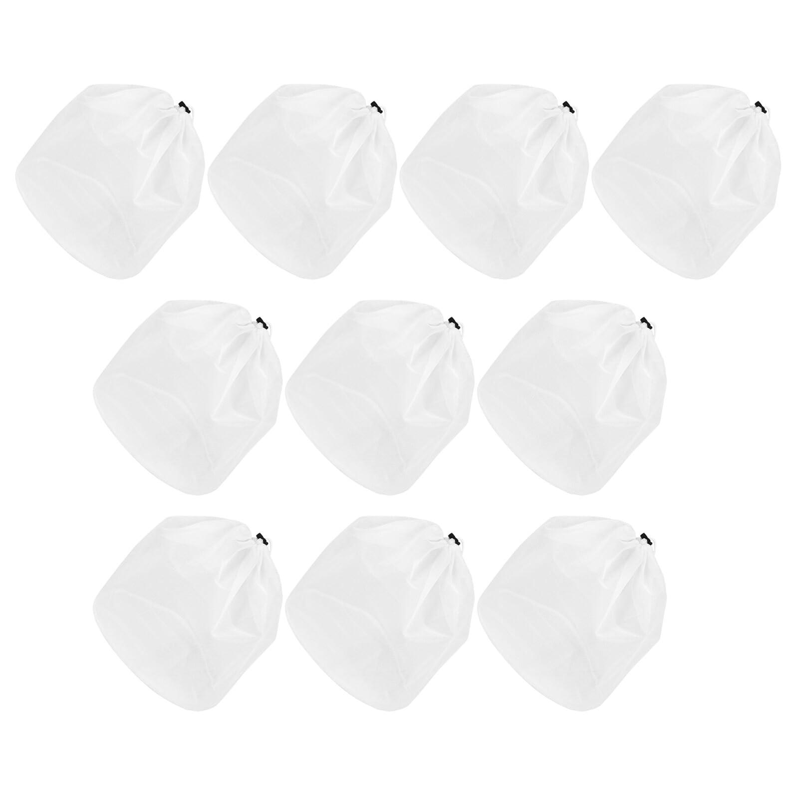 10 Unidades Bolsa de Lavandería de Malla Fina Cordón, 70 X 50 Cm, de Poliéster, para Prendas Delicadas y Suéteres, Lavable a Máquina Hogar