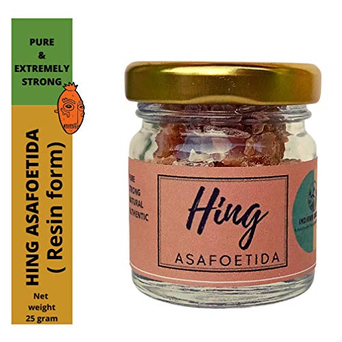 Indiana Organic Hing 23 g Whole sabut Asafoetida Resin Crystal Whole Hing Natural Raw Pure