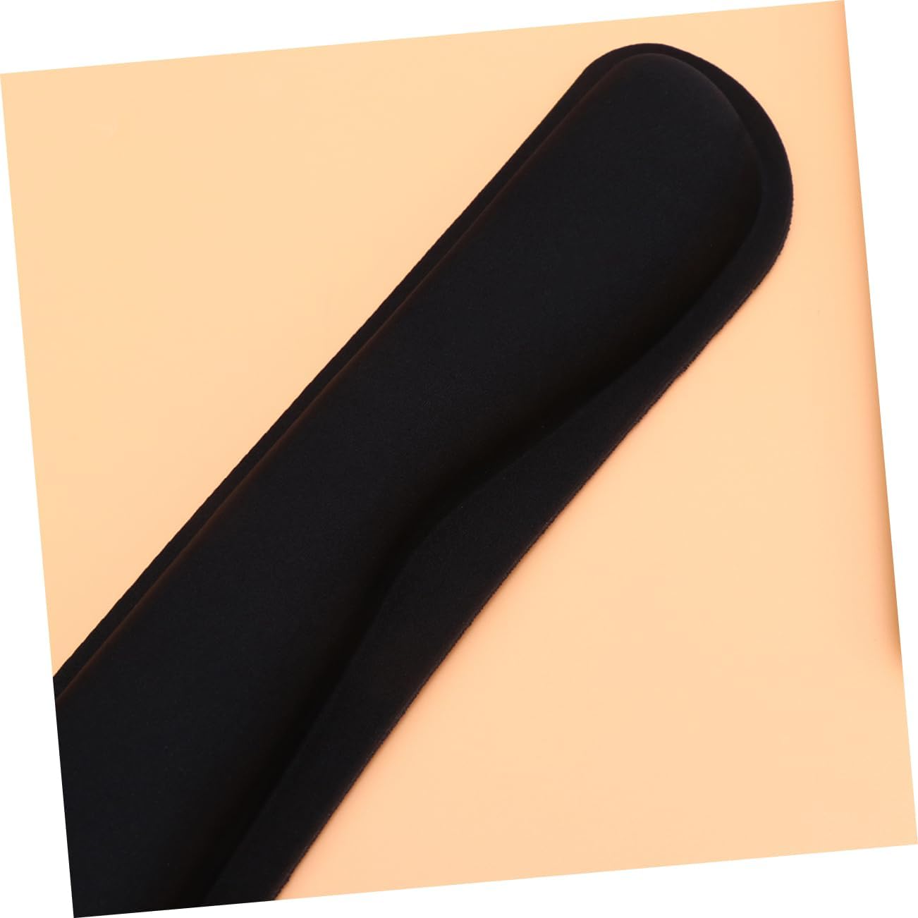 Lurrose 2sets Memory Wrist Rest and Mouse Pad Set Ergonomic Keyboard Support Mat for Improved Posture Comfortable Elastic Design for Home Office Use Black