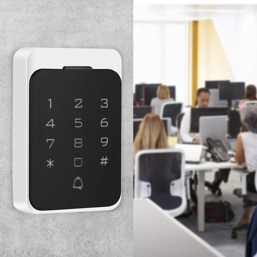 Controlador de acceso de metal IP65, de entrada de puerta con teclado RFID, contraseña y lector de tarjetas RFID de 125 KHZ con teclado luminoso, control de acceso de alta