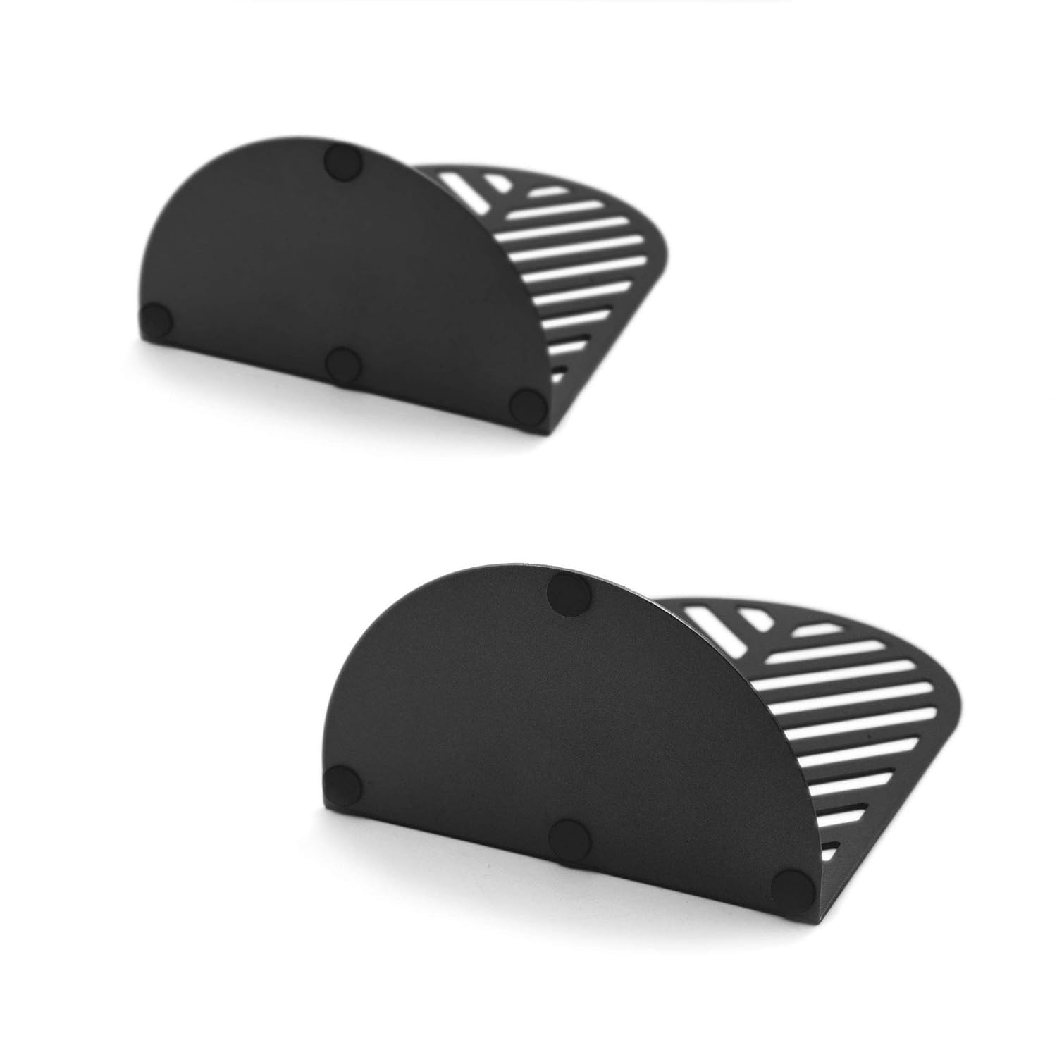 GPNW Leaf Bookends for Heavy Books,1 Pair Metal Book Holders for Office Shelves Adults & Kids Gift-Black 1