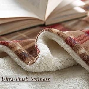 MERRYLIFE Plaid Sherpa Throw Blanket for Couch | Ultra-Plush Decorative Soft Colorful | Plush Travel Chair Blanket Throws(60" 70",Love Urban) MERRYLIFE Plaid Sherpa Throw Blanket for Couch Ultra Plush Decorative Soft Colorful Plush Travel Chair Blanket Throws60 70Love Urban