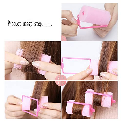 12 Pcs Foam Sponge Hair Rollers 2.4 Inch Hair Curlers To Sleep In Soft Sleep Rollers Hair Curlers For Curls Style Heatless Hair Curler #TOP4
