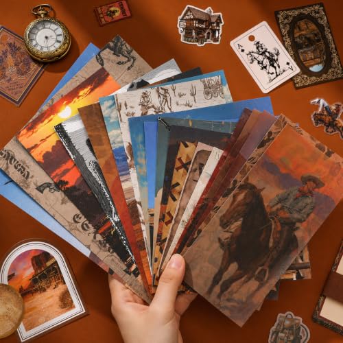 Image of RANDEN Horse Journaling Kit, 346PCS Vintage Scrapbook & Stationery Set with Aesthetic Stickers, Ephemera Pack and Journal Supplies for Bullet Journals, Planners, Albums & Creative Crafts (Horse)