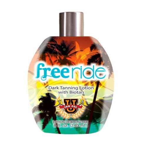 Tan Asz U FREE RIDE Biotan Complex Dark Tanning Lotion 8 oz.