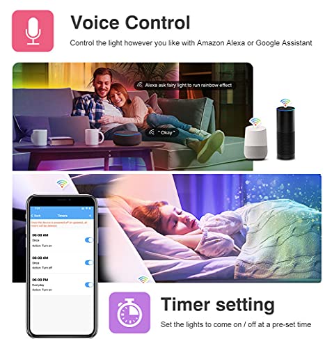 Controlador WiFi LED RGB DC12V 24V compatible Alexa y Google miniatura 5
